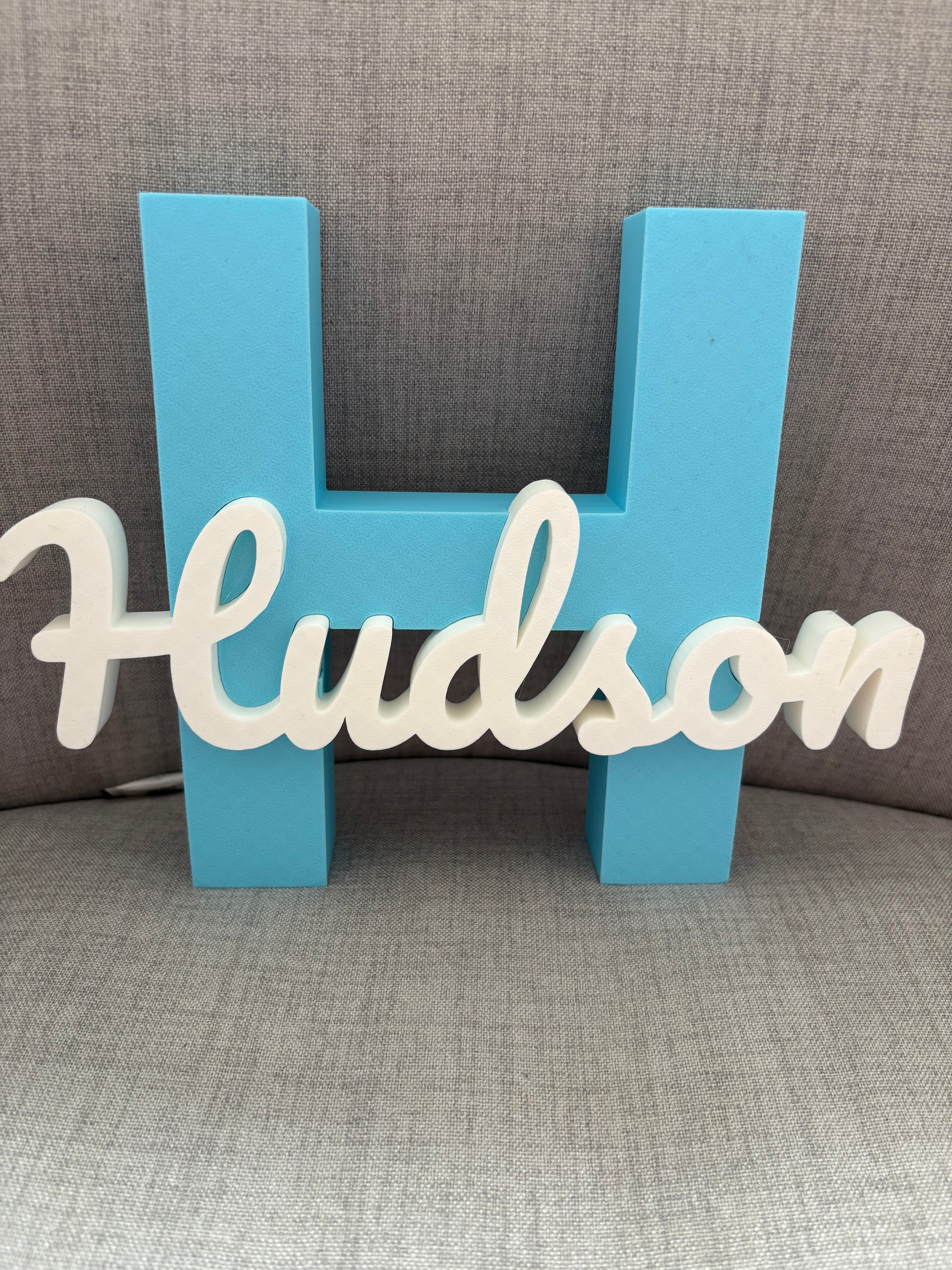 Share Personalised Initial Name Sign Custom 3D Printed Letter Display Perfect Decor