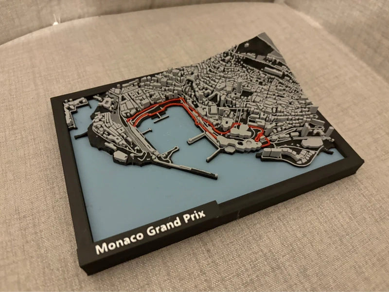 Monaco 3d Miniature in frame
