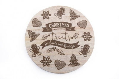 Christmas Gingerbread Santa Treat Plate