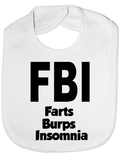 Farts burps XL Baby Bib